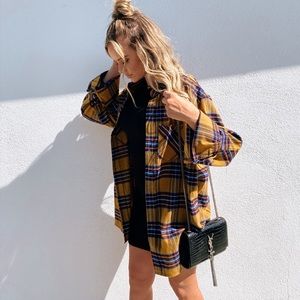 Yellow plaid flannel